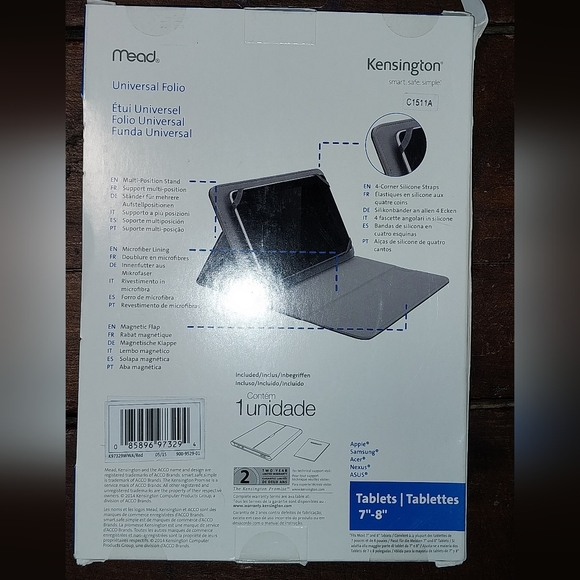 NWT MEAD Trapper Keeper Tablet Cover - Picture 2 of 2